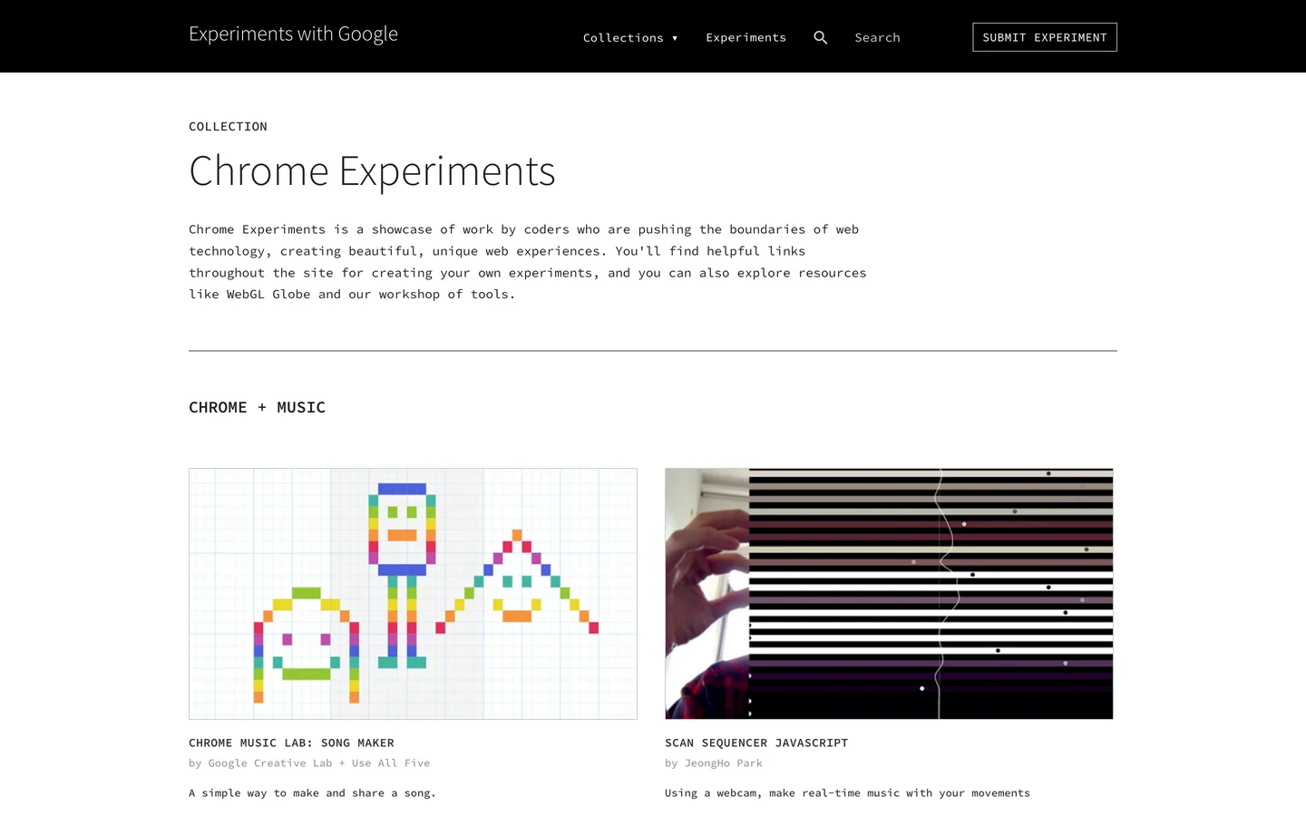 Chrome Experiments - Experiments with Google